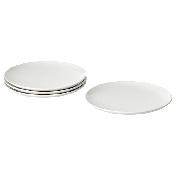 IKEA GODMIDDAG plate, white, 10 in, 4 pack, Ikea Ireland | 4192HWFJY