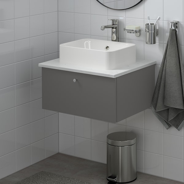 IKEA GODMORGON Bathroom vanity with 1 drawer, 23 5/8x18 1/2x11 3/8 in Gillburen Dark Gray, Ikea Ireland | 4628LDPMK