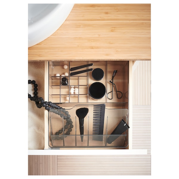 IKEA GODMORGON Box with compartments, smoked, 12 ½x11x4 in, Ikea Ireland | 2130KDGVH
