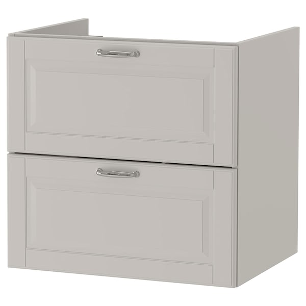 IKEA GODMORGON Sink cabinet with 2 drawers , 23 5/8x18 1/2x22 7/8 in Kasjön Light Gray, Ikea Ireland | 9107YJESF