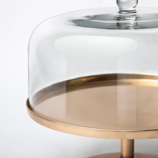 IKEA GOKVÄLLÅ cake stand with lid, 11 in, Ikea Ireland | 3045OYVIK