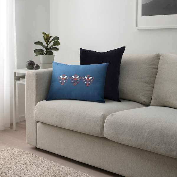IKEA GOKVÄLLÅ cushion, blue, 12x16 in, Ikea Ireland | 6410GPBEQ