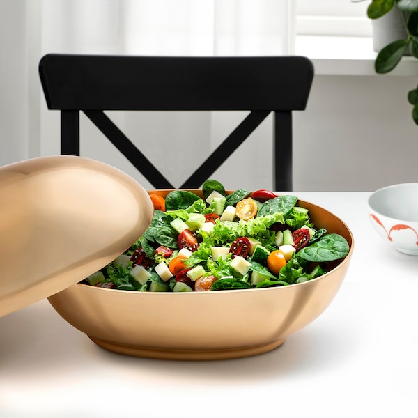 IKEA GOKVÄLLÅ serving bowl with lid, 13x7x8 in, Ikea Ireland | 0418ORZIK