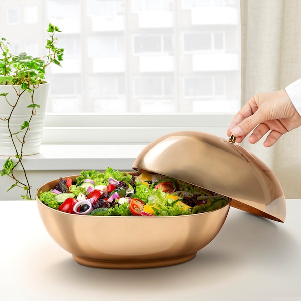 IKEA GOKVÄLLÅ serving bowl with lid, 13x7x8 in, Ikea Ireland | 0418ORZIK