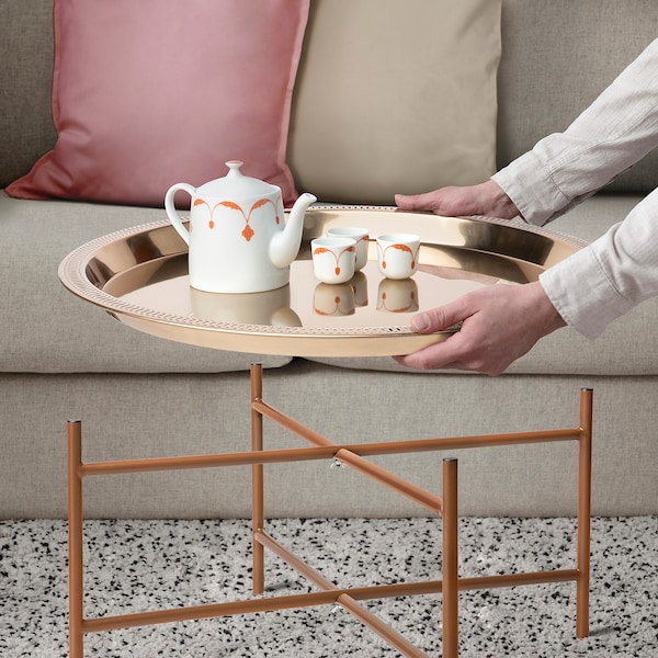 IKEA GOKVÄLLÅ tray table, copper color, 25 5/8x13 in, Ikea Ireland | 1740DSHKP