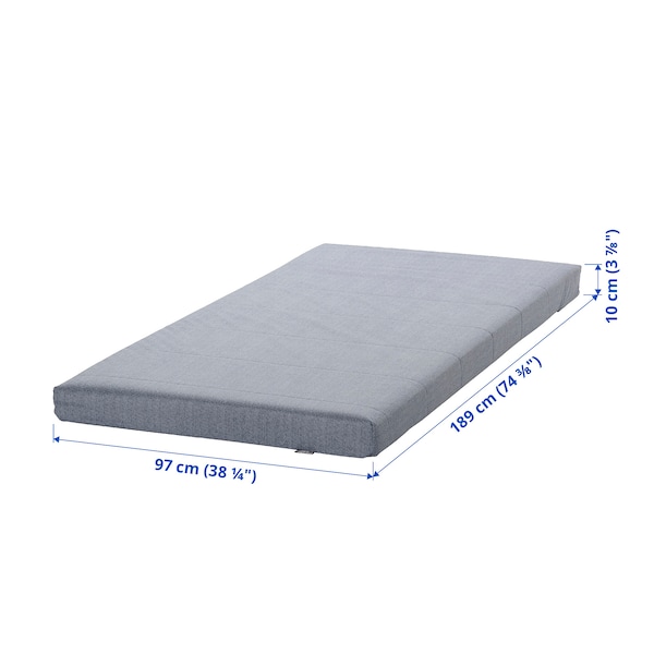 IKEA ÅGOTNES foam mattress, Twin Firm / Light Blue, Ikea Ireland | 4276CDTZN