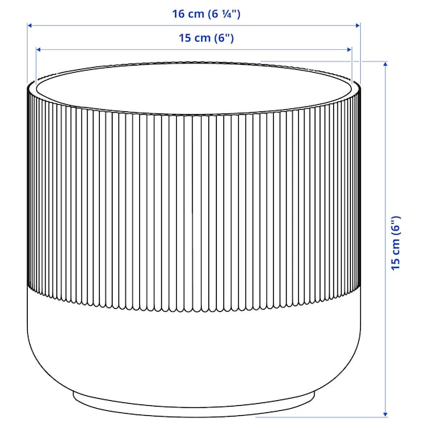 IKEA GRADVIS plant pot, 6 in Gray, Ikea Ireland | 0936OFGSV