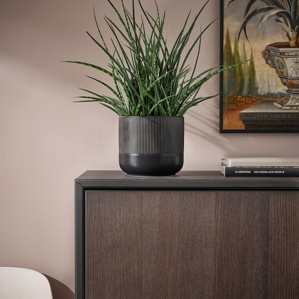 IKEA GRADVIS plant pot, indoor/outdoor, 6 in Black, Ikea Ireland | 7532NGSVU