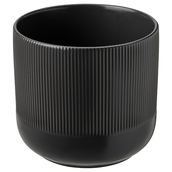 IKEA GRADVIS plant pot, indoor/outdoor, 6 in Black, Ikea Ireland | 7532NGSVU