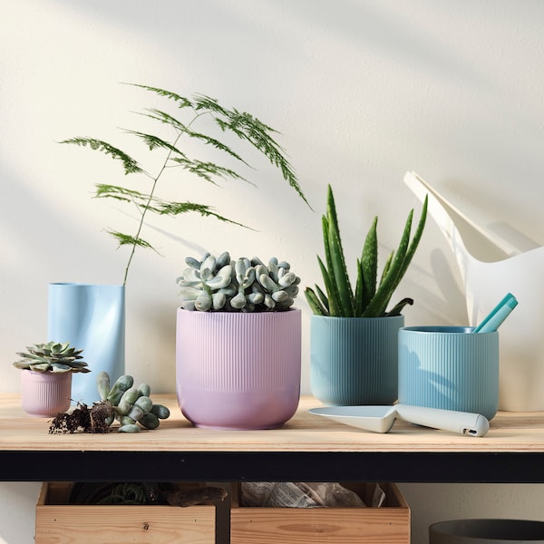 IKEA GRADVIS plant pot, indoor/outdoor, 6 in Lilac, Ikea Ireland | 7960WMPGR