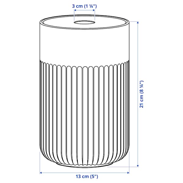 IKEA GRADVIS vase with metal insert, clear glass/gold, 8 ¼ in, Ikea Ireland | 2803EVRTG