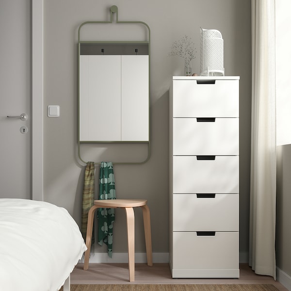 IKEA GRANVÅG mirror, wall hanging/green, 19 5/8x43 1/4 in, Ikea Ireland | 4586FKDZN