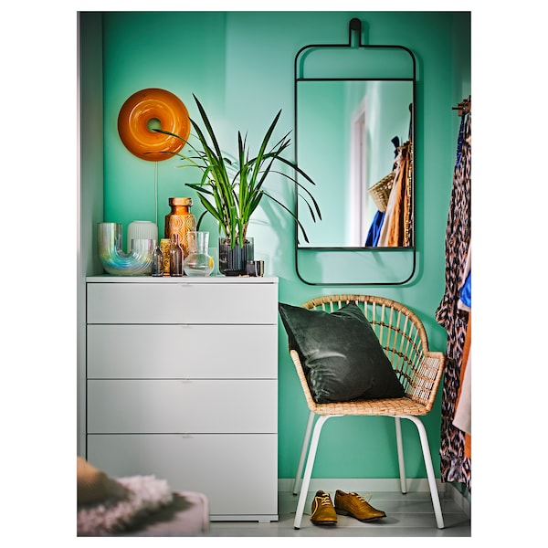 IKEA GRANVÅG mirror, wall hanging/green, 19 5/8x43 1/4 in, Ikea Ireland | 4586FKDZN