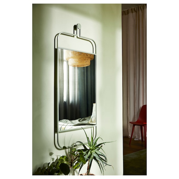 IKEA GRANVÅG mirror, wall hanging/green, 19 5/8x43 1/4 in, Ikea Ireland | 4586FKDZN