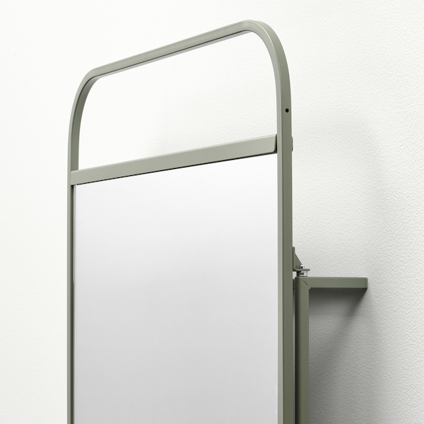 IKEA GRANVÅG mirror with storage, wall hanging/green, 19 5/8x59 in, Ikea Ireland | 7825UHFZA