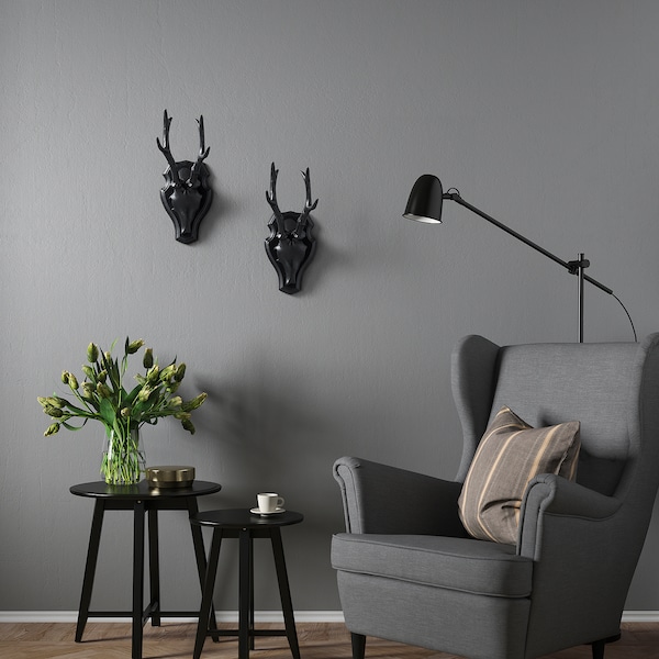 IKEA GÅRDSTÅNGA wall decoration, Horns black, 13 ½ in, Ikea Ireland | 1594XSUTY