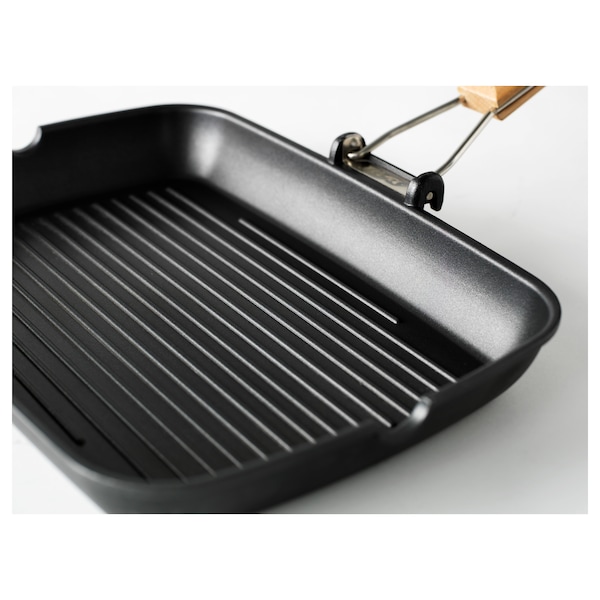 IKEA GRILLA grill pan, black, 14 ¼x10 ¼ in, Ikea Ireland | 4508AGSMO