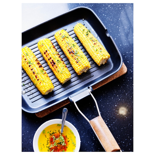 IKEA GRILLA grill pan, black, 14 ¼x10 ¼ in, Ikea Ireland | 4508AGSMO