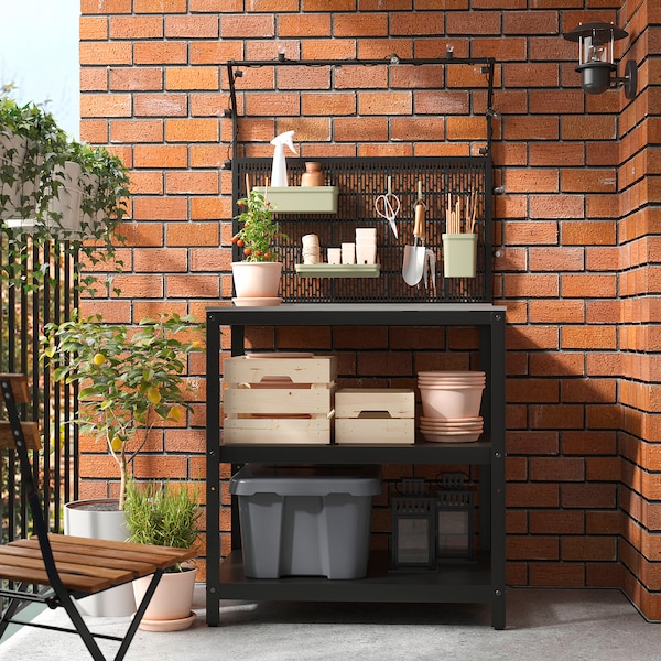 IKEA GRILLSKÄR back panel for outdoor kitchen, black, 33 7/8x34 1/4 in, Ikea Ireland | 8134WJKDT