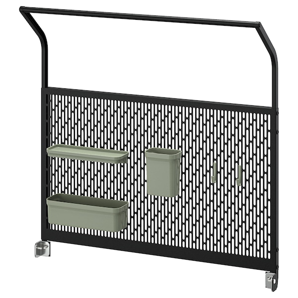 IKEA GRILLSKÄR back panel for outdoor kitchen, black, 33 7/8x34 1/4 in, Ikea Ireland | 8134WJKDT