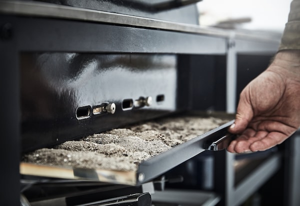 IKEA GRILLSKÄR charcoal grill, black/stainless steel outdoor, 33 7/8x24 in, Ikea Ireland | 4069JRNAS