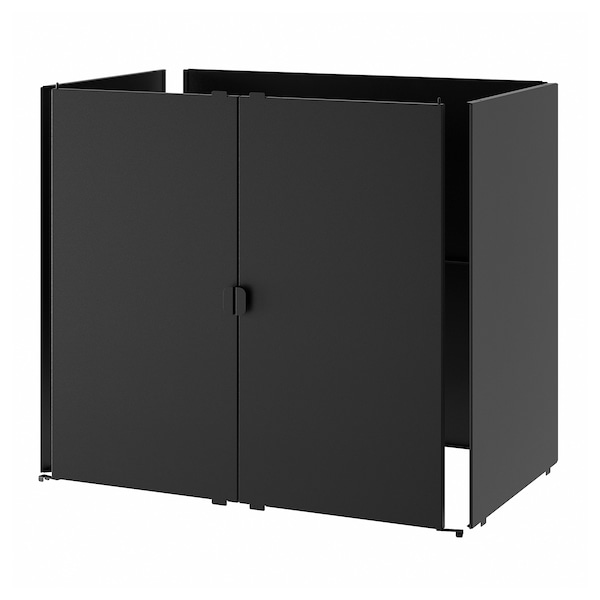 IKEA GRILLSKÄR door/side units/back, black/stainless steel outdoor, 33 7/8x24 in, Ikea Ireland | 8309ZGTQC