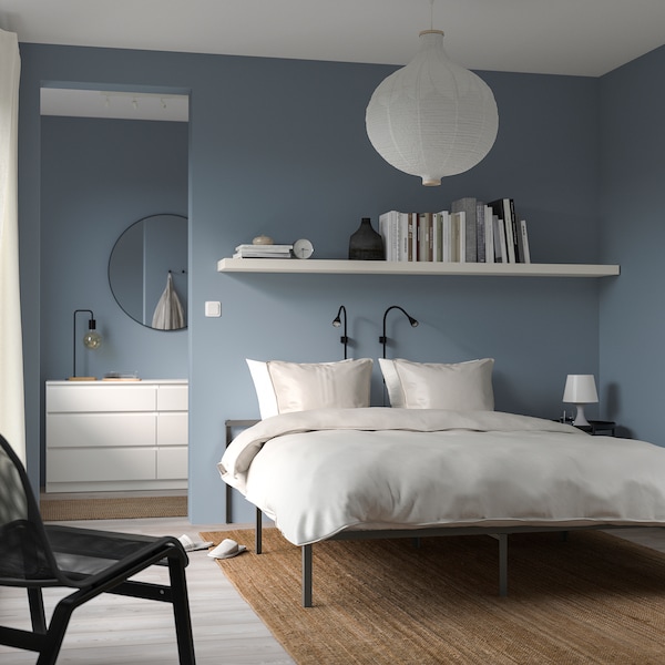 IKEA GRIMSBU bed frame, Full Gray / Luröy, Ikea Ireland | 8136WLSZJ