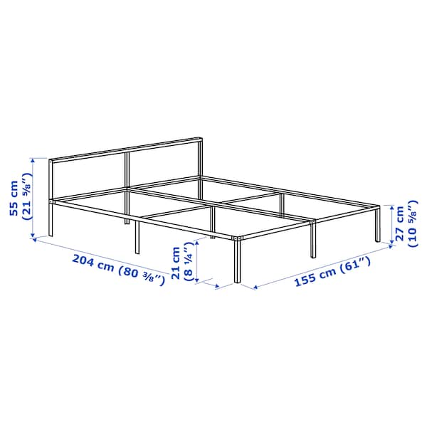 IKEA GRIMSBU bed frame, Queen White / Luröy, Ikea Ireland | 5831ZBREP