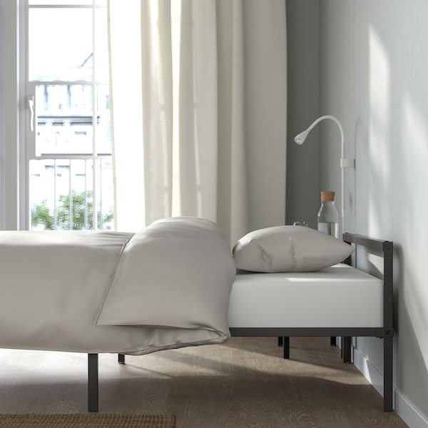 IKEA GRIMSBU bed frame, Twin Gray / Luröy, Ikea Ireland | 0174WPVEQ
