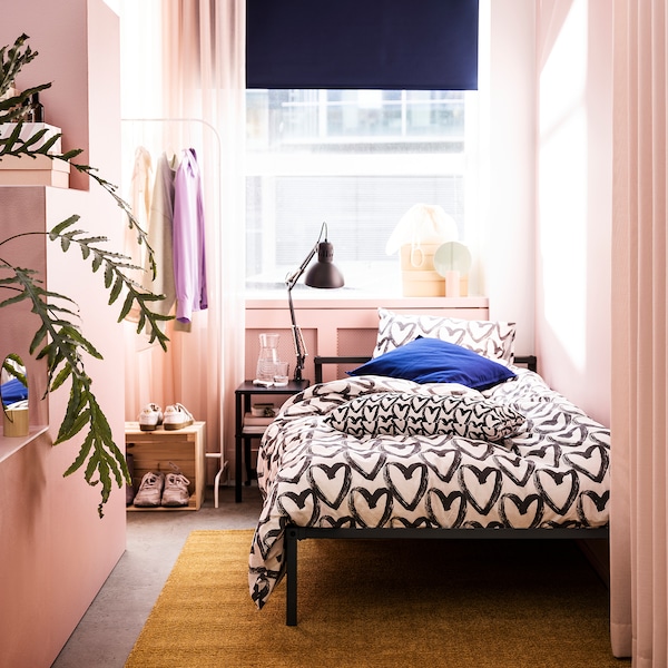 IKEA GRIMSBU bed frame, Twin Gray / Luröy, Ikea Ireland | 0174WPVEQ
