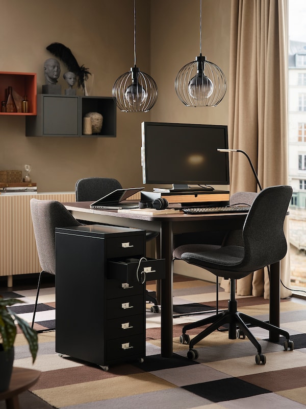 IKEA GRINDFALLET pendant lamp, black, 12 in, Ikea Ireland | 4536IVBWR