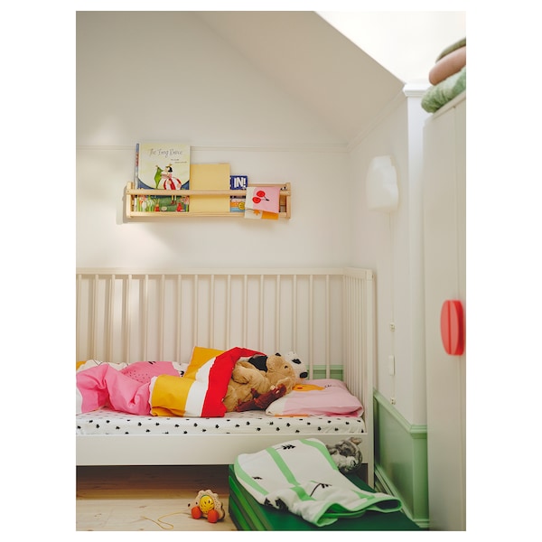 IKEA GRÖNFINK duvet cover 1 pillowcase f crib, 43x49/14x22 in Multicolor / Stripe, Ikea Ireland | 5697ROHFA