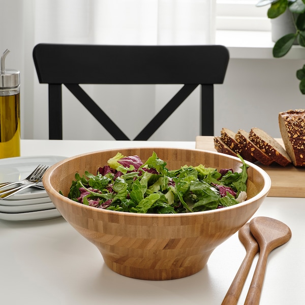 IKEA GRÖNSAKER serving bowl, bamboo, 11 in, Ikea Ireland | 1653WGJUN