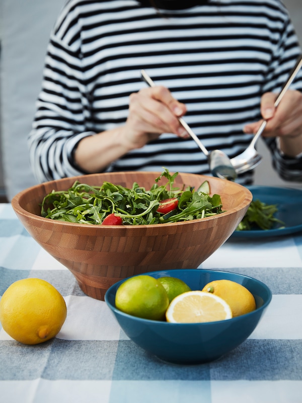 IKEA GRÖNSAKER serving bowl, bamboo, 11 in, Ikea Ireland | 1653WGJUN