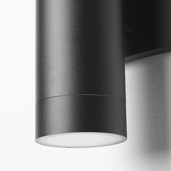 IKEA GRÖNSPRÖT wall up/downlight, hardwired, outdoor black, 11 in, Ikea Ireland | 8507XRJPC