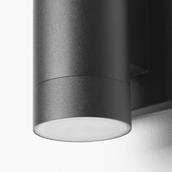 IKEA GRÖNSPRÖT wall up/downlight, hardwired, outdoor black, 6 1/4 in, Ikea Ireland | 5694OEWGD