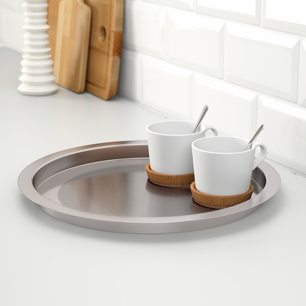 IKEA GROGGY tray, stainless steel, 15 in, Ikea Ireland | 8503MLKCS