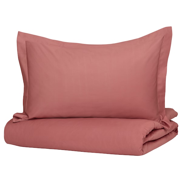 IKEA GRÅPALPMAL duvet cover and pillowcase(s), King Pink, Ikea Ireland | 7956BOWPX
