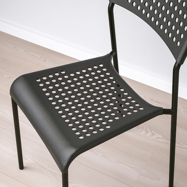 IKEA GRÅSALA / ADDE table and 2 chairs, gray gray/black, 26 3/8 in, Ikea Ireland | 4671BOKMF