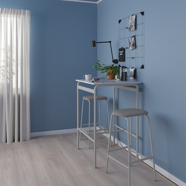 IKEA GRÅSALA / GRÅSALA bar table and 2 bar stools, gray gray/gray, 29 1/2 in, Ikea Ireland | 2306PSFXQ