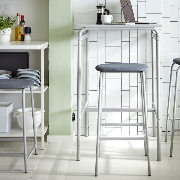 IKEA GRÅSALA / GRÅSALA bar table and 2 bar stools, gray gray/gray, 29 1/2 in, Ikea Ireland | 2306PSFXQ