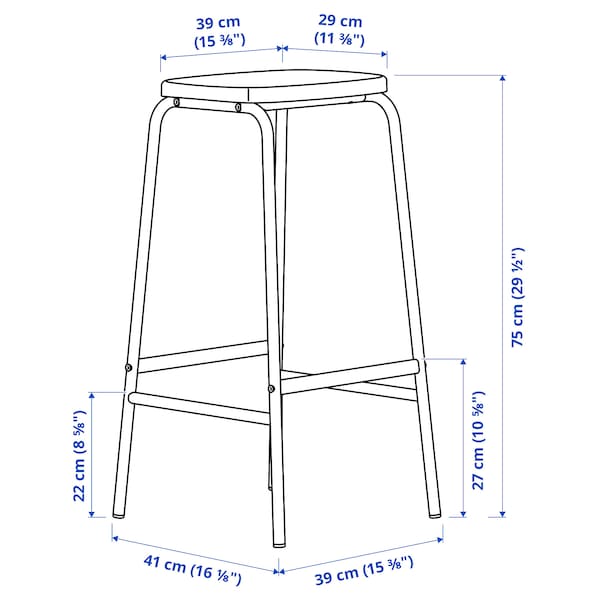 IKEA GRÅSALA / GRÅSALA bar table and 2 bar stools, gray gray/gray, 29 1/2 in, Ikea Ireland | 2306PSFXQ