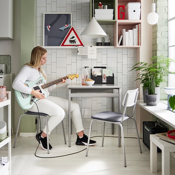 IKEA GRÅSALA / GRÅSALA table and 2 chairs, gray gray/gray, 26 3/8 in, Ikea Ireland | 0598MEDAJ