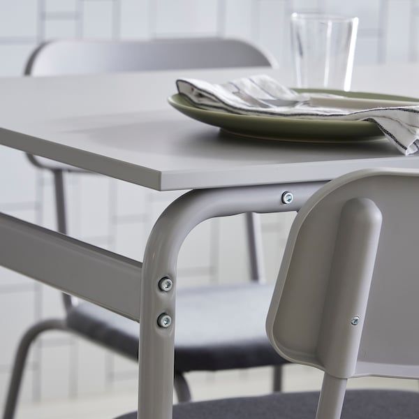 IKEA GRÅSALA / GRÅSALA table and 4 chairs, gray gray/gray, 43 1/4 in, Ikea Ireland | 0916NPQZA