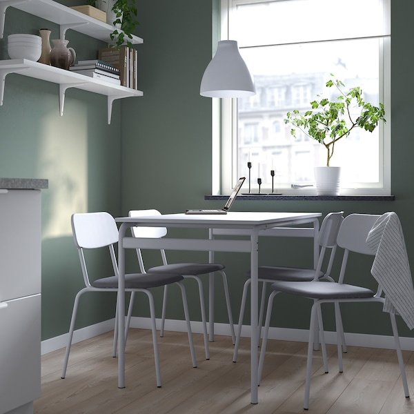 IKEA GRÅSALA / GRÅSALA table and 4 chairs, gray gray/gray, 43 1/4 in, Ikea Ireland | 0916NPQZA