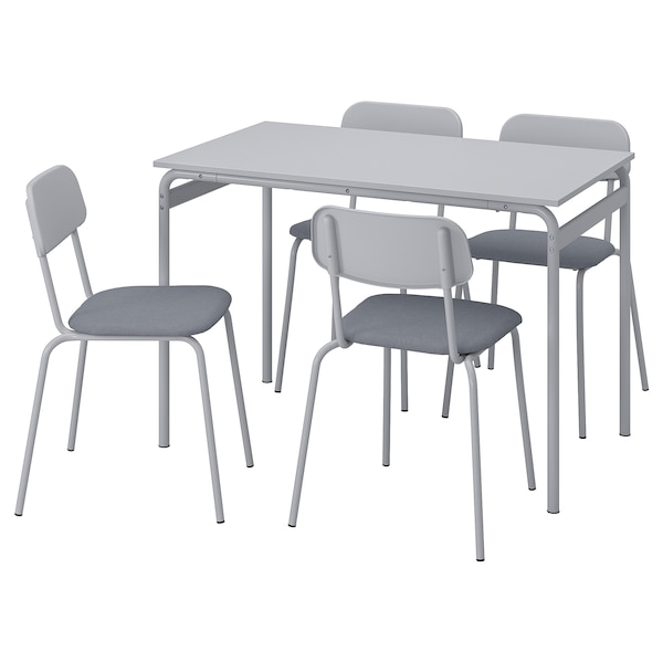 IKEA GRÅSALA / GRÅSALA table and 4 chairs, gray gray/gray, 43 1/4 in, Ikea Ireland | 0916NPQZA