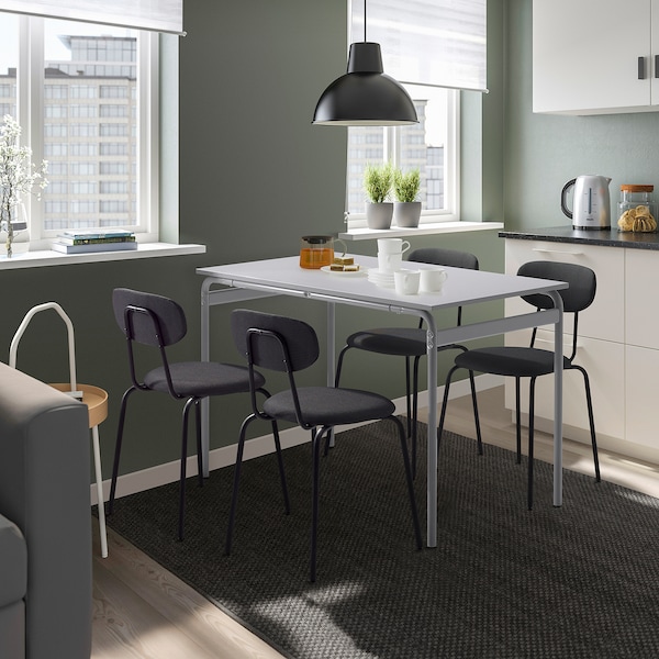 IKEA GRÅSALA / ÖSTANÖ table and 4 chairs, 43 1/4 in Gray / Remmarn Dark Gray, Ikea Ireland | 1589IVCGM