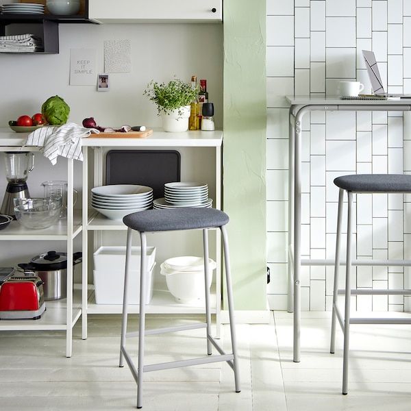 IKEA GRÅSALA bar stool, gray, 24 3/8 in, Ikea Ireland | 3465OFJWL