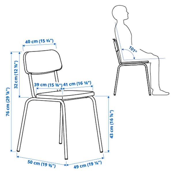 IKEA GRÅSALA chair, gray, Ikea Ireland | 4236DHCXL