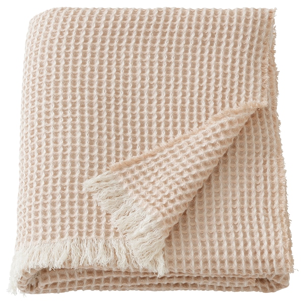 IKEA GRÄSHAKMAL throw, light pink/off-white, 51x67 in, Ikea Ireland | 0354IGORZ